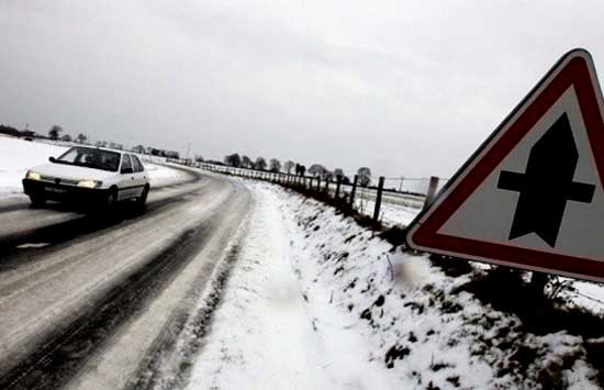 Neige dans le sud de la France et la Corse