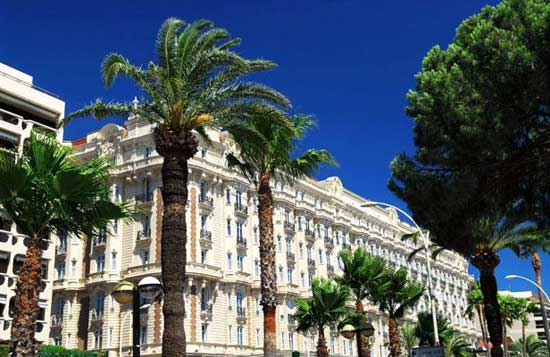 Vue de la Croisette à Cannes