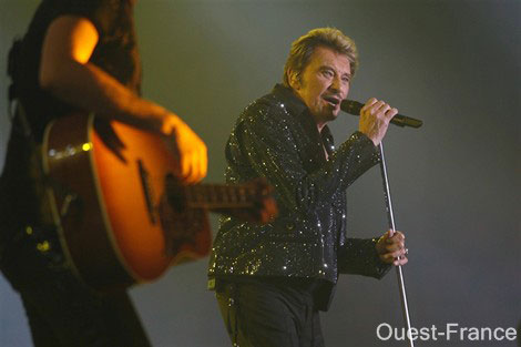Johnny Hallyday, au Mans, début novembre. -Thomas Bregardis-