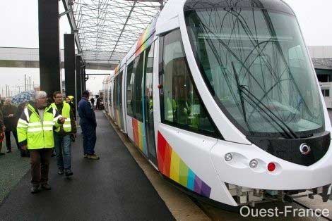 tramway à Angers en 2011 tramway à Angers en 2011