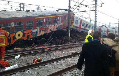 Belgique : accident de trains