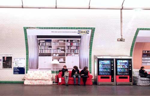 ikea - Pub station de métro