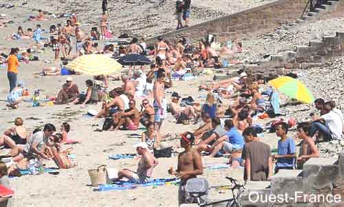 Le Soleil dans l' Ouest du pays