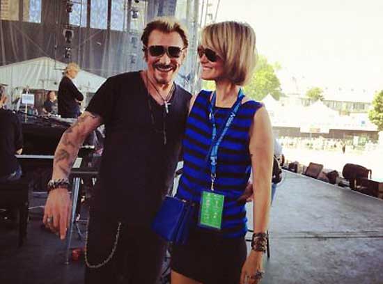 Johnny Hallyday avec Laeticia Hallyday