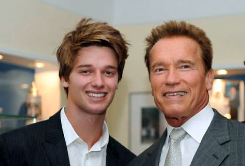 Patrick et Arnold Schwarzenegger