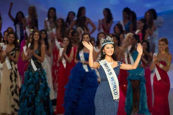 Yu Wenxia, Miss Chine - Miss-Monde