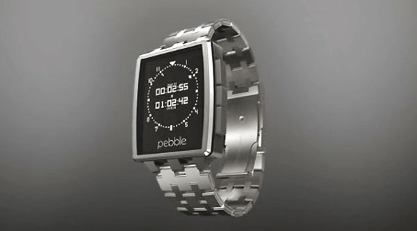Pebble Steel - la montre connectée
