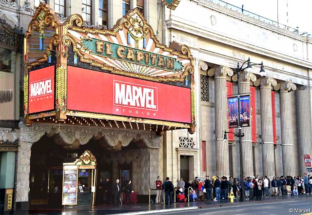 Marvel au El Capitan d Hollywood