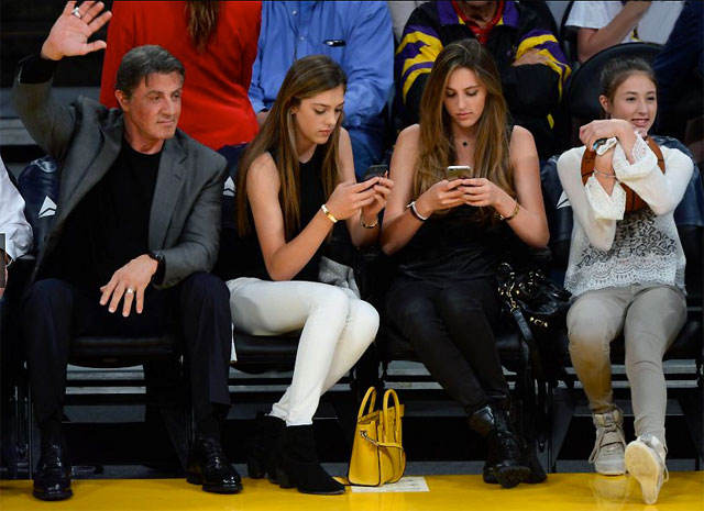 Sylvester Stallone- et ses filles