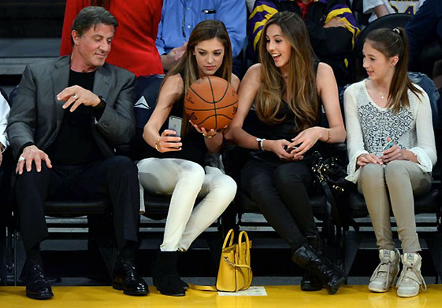 Sylvester Stallone et ses filles